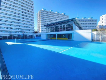 �@�~�n���ɂ̓e�j�X�R�[�g�������B�C�y�ɃX�|�[�c���y���߂���ł��B